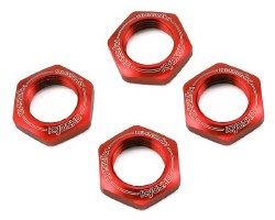 Kyosho 17mm 1/8 Serrated Wheel Nut (Red) (4)