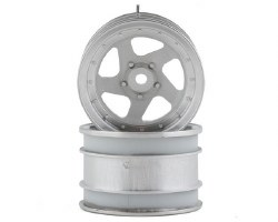 Kyosho Optima 43mm 5 Spoke Wheels (Satin Chrome) (2)