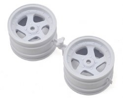 Kyosho Optima 5 Spoke Wheel (White) (2)