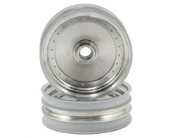 Kyosho Dish Front Wheel (2) (Satin Chrome)