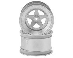 Kyosho Scorpion 2.2 Rear Wheels (Satin Chrome) (2)
