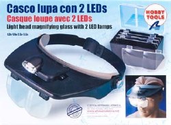 Hands Free Magnifier Glasses w/2 LED Lights