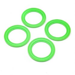 Beadlock Rings, Snap in, Green (4): LMT 2.0