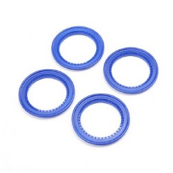 Beadlock Rings, Snap In, Blue (4): LMT 2.0