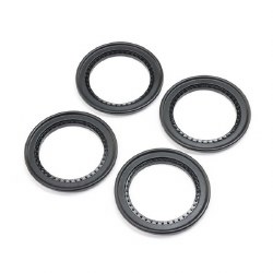 Beadlock Rings, Snap In, Black (4): LMT 2.0