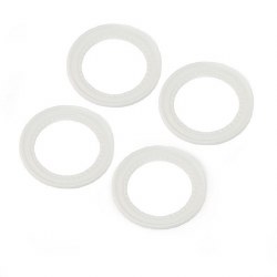 Beadlock Rings, Snap In, White (4): LMT 2.0