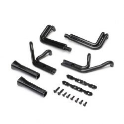 Header Set, Matte Black: 22S Sprint