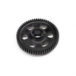 Spur Gear, Machined Delrin, 59T MOD 0.5: GROM