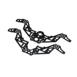Chassis Plate Set V2, Black: Mini LMT Megalodon