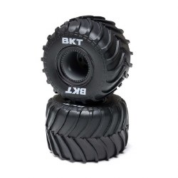 MT Tires,Black Beadlock, Premount(2): Mini LMT
