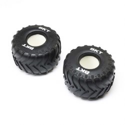 BKT 2.6" Monster Truck Tire w/Insert, Soft (2): LMT 2.0
