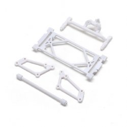 Front Wing Mount Set, White: 22S Sprint