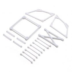 Top Wing Mount Set, White: 22S Sprint