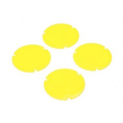 Wheel Cover Set, Yellow: 22S Sprint