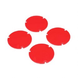 Wheel Cover Set, Red: 22S Sprint