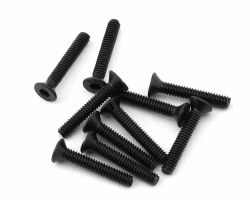 Flat Head Screws, M2x12mm (10)