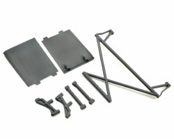 Rear Tower Support,X-Bar,Mud Guards,Gray: Rock Rey