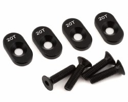 EngineMountInsert & Screws 20T, Black(4): DBXL 2.0