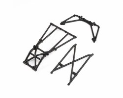 Rear Cage and Hoop Bars, Black: LMT