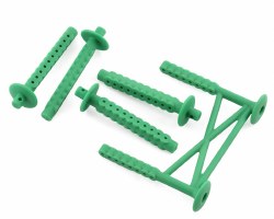 Rear Body Support and Body Posts, Green: LMT