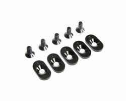 EngineMntInsert&Screws, BLK, 18T(5): 5ive-T 2.0