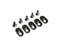 EngineMntInsert&Screws, BLK, 21T(5): 5ive-T 2.0