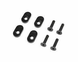 EngineMountInsert & Screws 19T, Black(4): DBXL 2.0