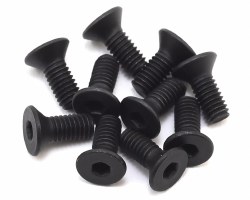 Flat Head Screws, Stl, BO, M4 x 10mm (10)