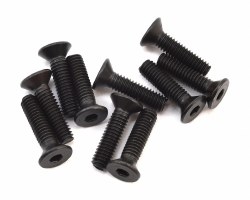 Flat Head Screws, Stl, BO, M4 x 16mm (10)