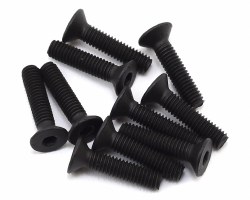 Flat Head Screws, Stl, BO, M4 x 18mm (10)