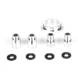 Engine Mount Spacer & Clutch Mount, AL, Slvr: MTXL