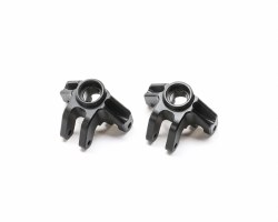 Steering Spindle Set, Aluminum, Black: Mini LMT