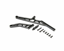 Chassis Brace Set,Rear,Aluminum, Black: DBXL-E 2.0