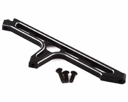 Chassis Brace, Front, Aluminum, Black: DBXL-E 2.0