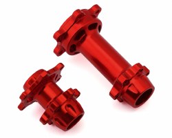 Aluminum Hub Set, Machined, Red: PM-MX