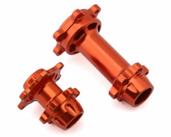 Aluminum Hub Set, Machined, Orange: PM-MX