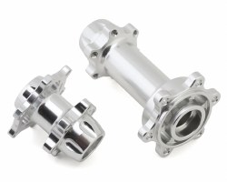 Aluminum Hub Set, Machined, Silver : PM-MX