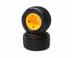 Rib Front Tire, Mounted, Orange(2): Mini JRXT