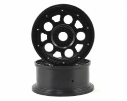 Wheel, Black; Beadlock, Silver (2): DBXL-E
