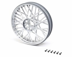 Front Wheel Set, Satin Chrome: PM-MX