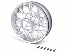 Rear Wheel Set, Satin Chrome: PM-MX