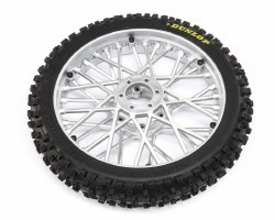 Dunlop MX53 Front Tire Mounted, Chrome: PM-MX
