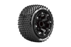 ST-Hornet 2.2" 1/16 Stadium Truck (Soft Compound) 12mm Hex on Black Wheels (Front/Rear) (2)