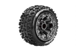 ST-Spider 2.2" 1/16 Stadium Truck (Soft Compound) 12mm Hex on Black Wheels/Chrome Spokes (Front/Rear