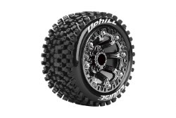 ST-Uphill 2.2" 1/16 Stadium Truck (Soft Compound) 12mm Hex on Black Wheels/Chrome Spokes (Front/Rear