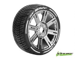 Louise R/C GT-Shiv 1/8 (Soft Compound) 17mm on Spoke / Black Chrome Wheel (2)