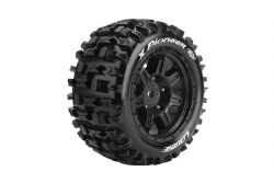 X-Pioneer Monster Truck (Sport Compound) 24mm Hex on Black Wheels (For X-Maxx) (2)