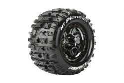 MT-Pioneer 3.8" 1/8 Monster Truck (Sport Compound) 1/2" Offset, 17mm Hex on Black/Chrome Wheels (2)