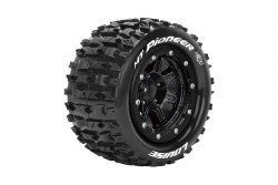 MT-Pioneer 1/10 Monster Truck (Soft Compound) 1/2" Offset,17mm Hex on Black Wheels (2)