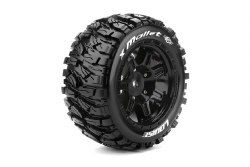 X-Mallet Monster Truck (Sport Compound) 24mm Hex on Black Wheels (For X-Maxx) (2)